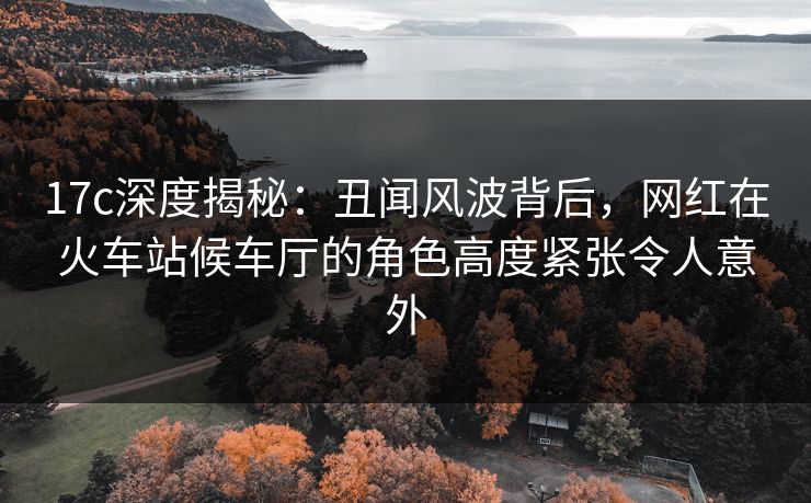 17c深度揭秘：丑闻风波背后，网红在火车站候车厅的角色高度紧张令人意外