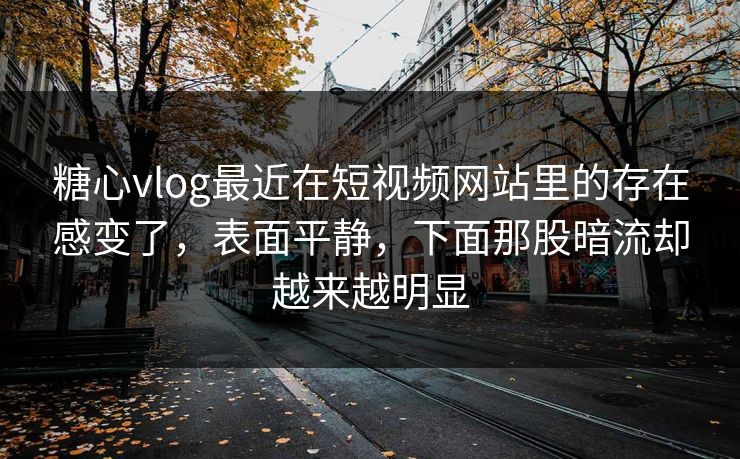 糖心vlog最近在短视频网站里的存在感变了，表面平静，下面那股暗流却越来越明显